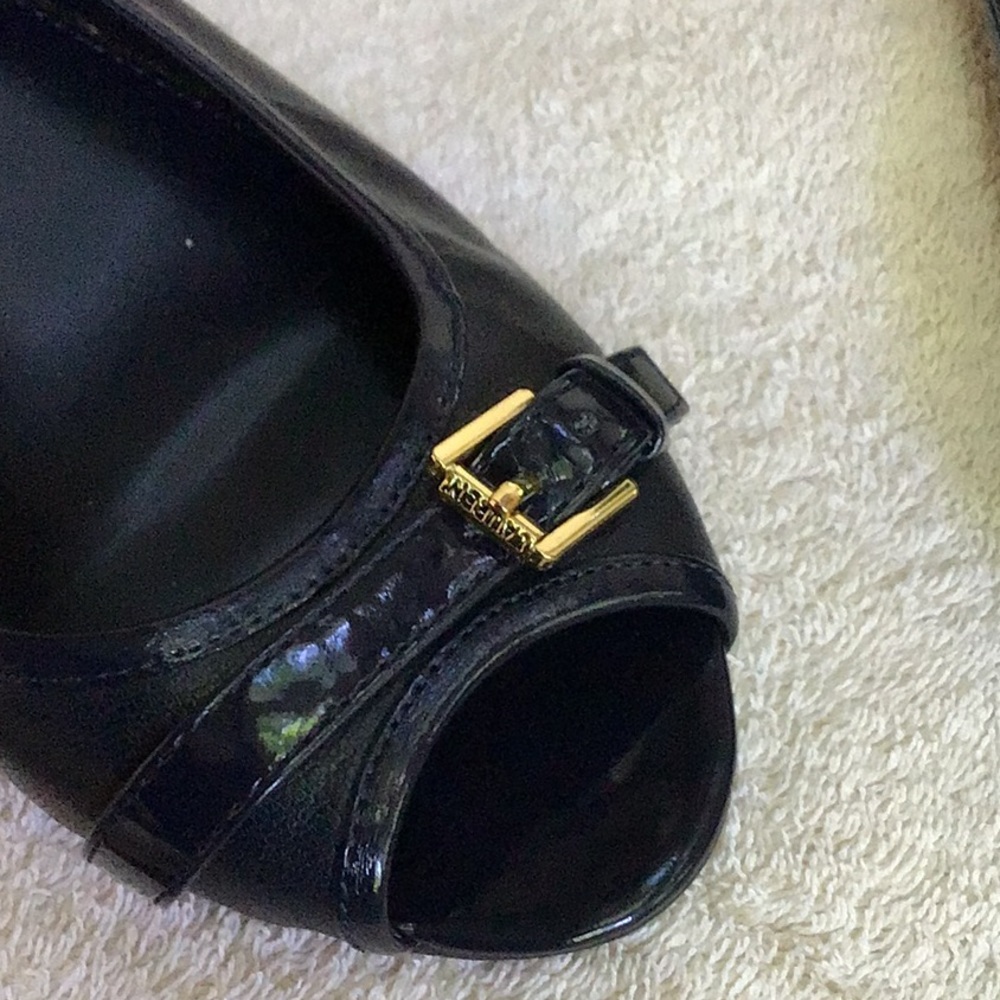 Lauren by Ralph Lauren wedge 8.5 peep toe - Picture 4 of 4